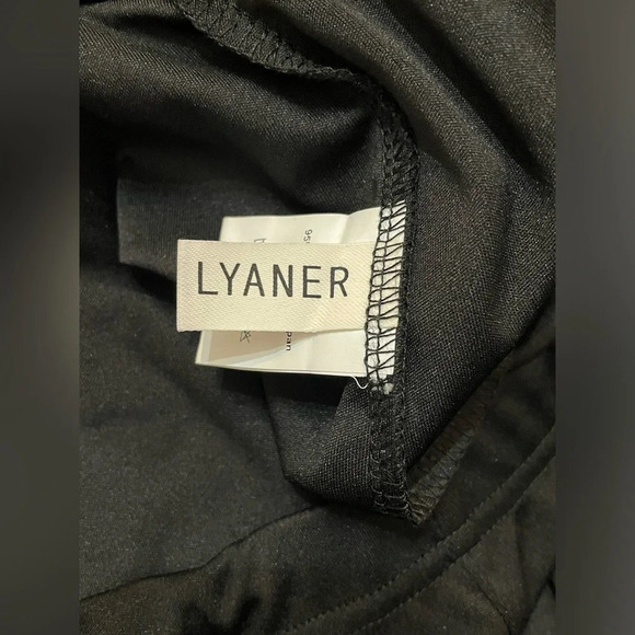 LYANER Casual High Waist Ruffle Flare Pants Wide Leg Solid Stretchy Bell Bottom - Picture 10 of 14